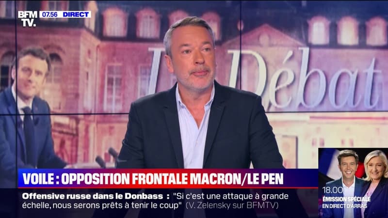 Débat: l'opposition frontale entre Emmanuel Macron et Marine Le Pen sur le voile
