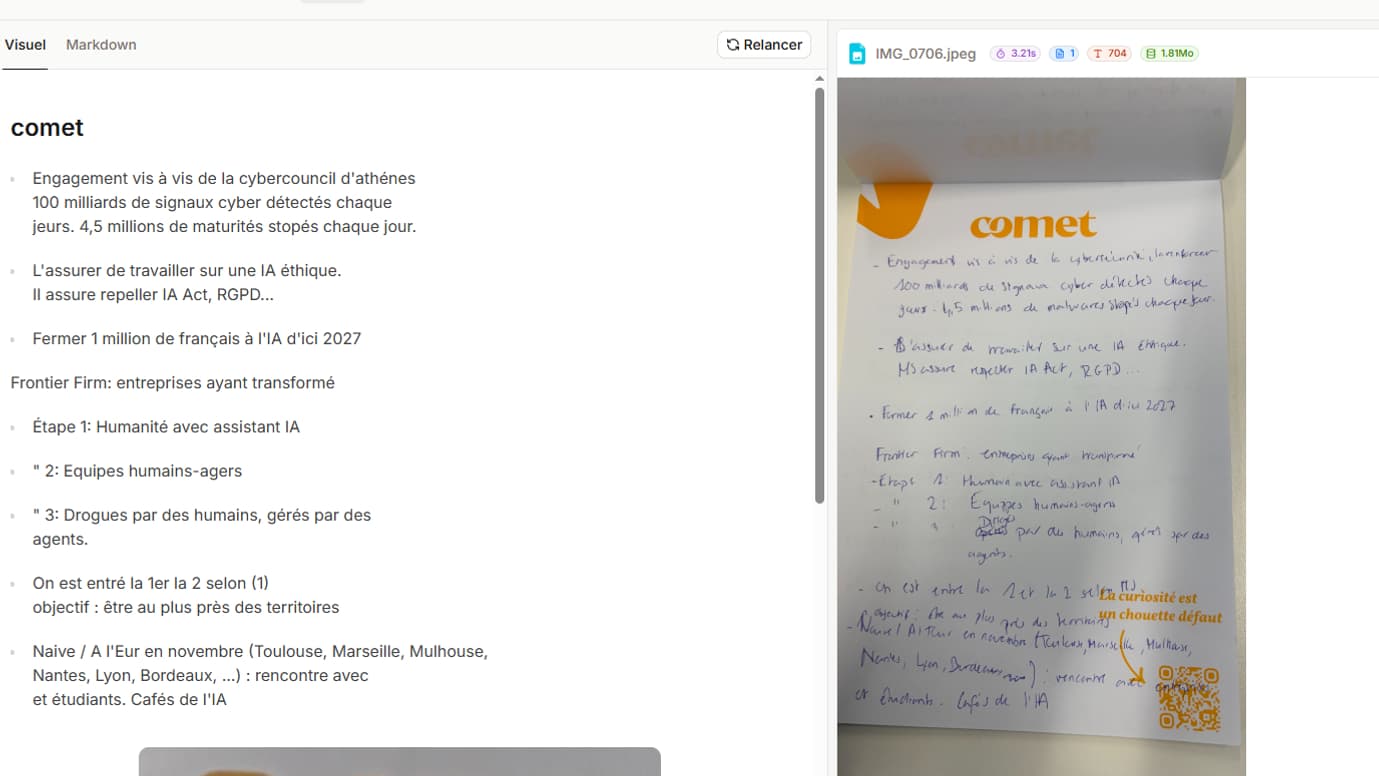 Mistral OCR 3 n'a pas reconnu les mots en anglais.