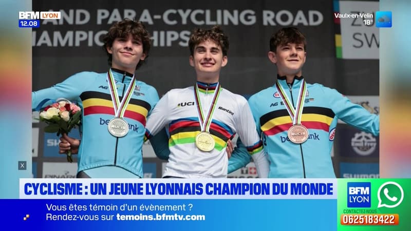 Cyclisme: le lyonnais Paul Seixas titré champion du monde du contre-la-montre chez les juniors (1/1)