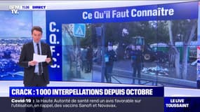Crack à Paris: plus de 1000 personnes interpellées depuis le début du mois d'octobre
