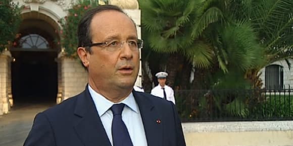 François Hollande lors des 7e Jeux de la Francophonie à Nice le 7 septembre 2013.