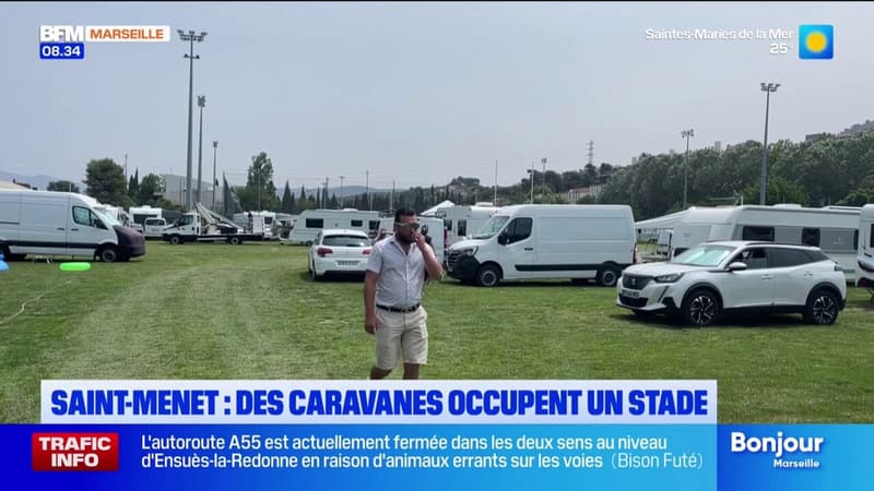 Saint-Menet : des caravanes occupent un stade