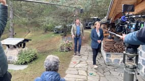 Les équipes techniques et les acteurs travaillent à Puy-Saint-Vincent au Prey Sabeyran. 