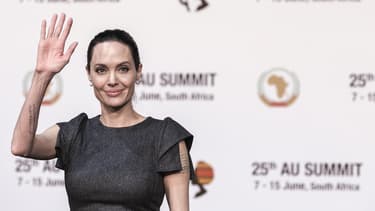 Angelina Jolie, ce vendredi 12 juin à Johannesburg