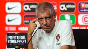Fernando Santos lors d'une conférence de presse, le 8 octobre