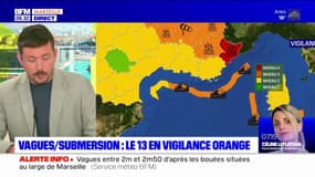 Bouches-du-Rhône: le département placé én vigilance orange "vague et submersions" 