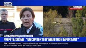 "Comprendre comment ce véhicule s'est retrouvé emporté par le cours d'eau", déclare la préfète de la Drôme à propos des deux personnes portées disparues