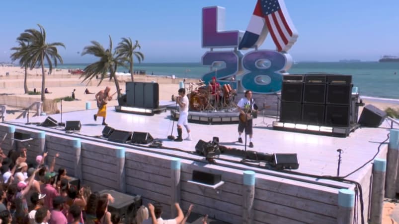 Le concert des Red Hot Chili Peppers à Los Angeles pour le passage de témoin entre Paris et LA, cérémonie d'ouverture des JO de Paris 2024, 11 août 2024