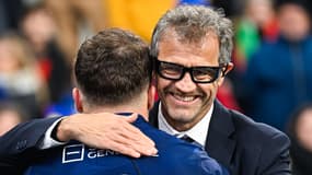 Fabien Galthié avec Antoine Dupont le 16 novembre 2024