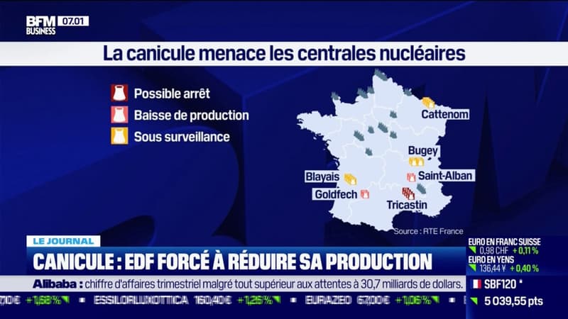 Canicule pourquoi EDF devrait reduire la production de ses centrales nucleaires 1461011