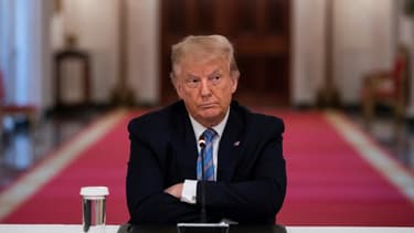 Le président américain Donald Trump à la Maison Blanche, à Washington le 7 juin 2020