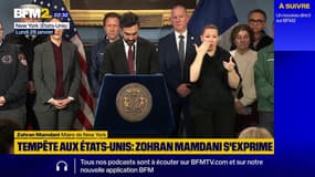 Tempête aux États-Unis: "Notre priorité absolue reste de garantir que chaque New-Yorkais puisse rester en sécurité", assure Zohran Mamdani