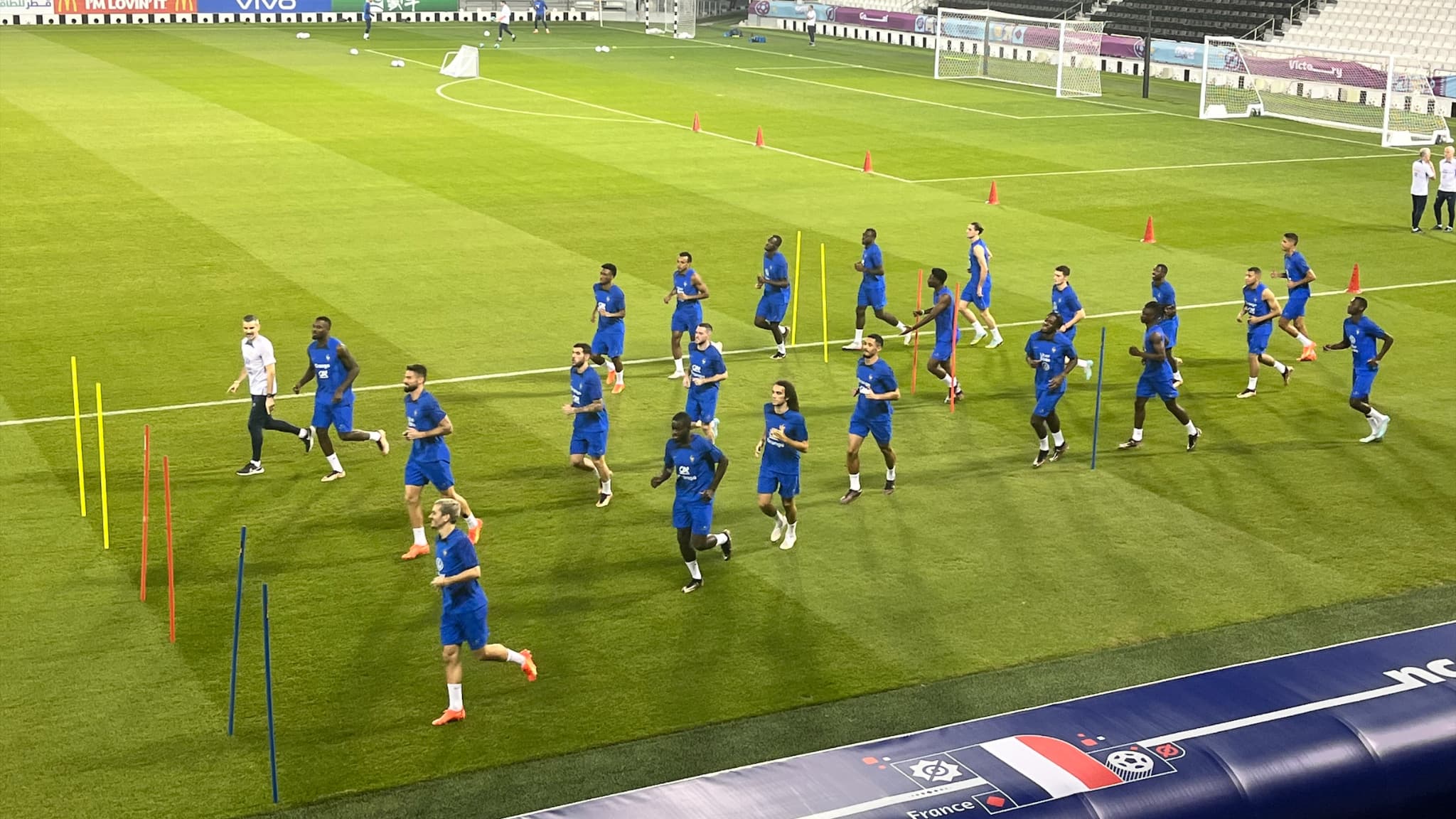 L'entraînement des Bleus ce lundi L'entraînement des Bleus ce lundi