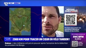presentation de html 2000 km pour tracer un cœur en vélo tandem ! BFMTV répond à vos questions