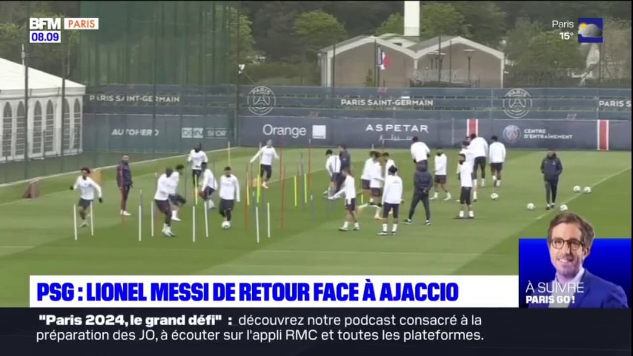 Lionel Messi de retour dans l'effectif parisien pour affronter Ajaccio