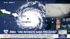 Irma, un ouragan d'une intensité sans précédent de la taille de la France