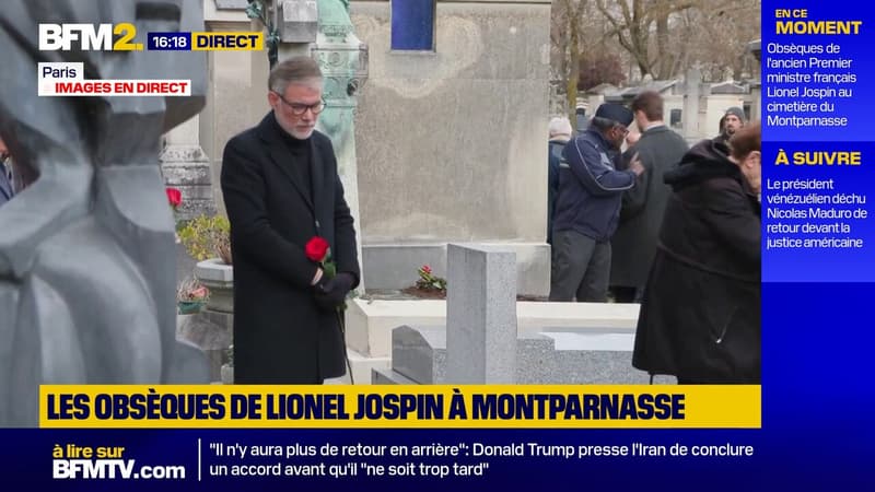 Olivier Faure, Emmanuel Grégoire, Benoît Payan aux obsèques de Lionel Jospin