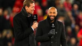 Thierry Henry avec Peter Crouch