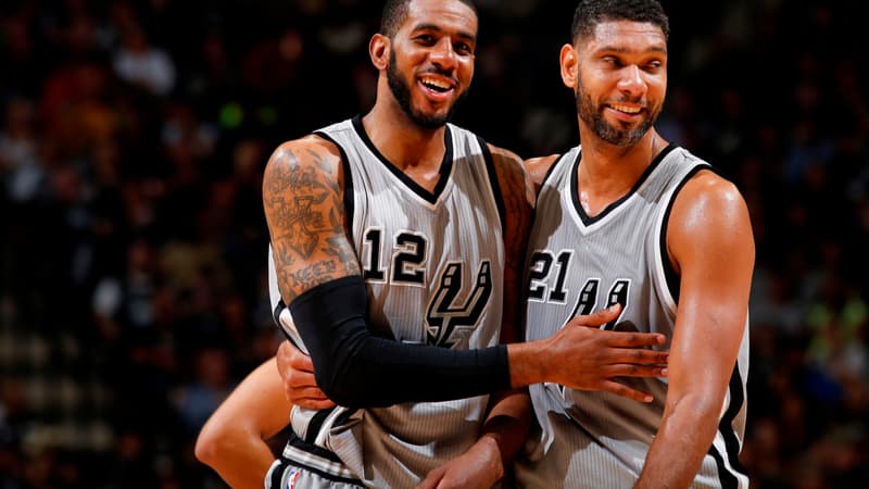 LaMarcus Aldridge et Tim Duncan