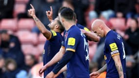 La joie de Bruno Guimaraes après son but contre Southampton, le 6 novembre 2022.