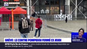 Paris: le centre Pompidou toujours fermé, après un mois de grève