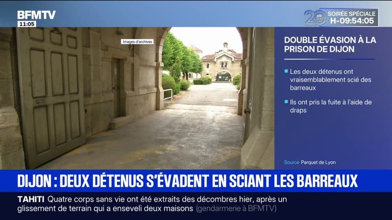 Évasion à Dijon: l'un des deux détenus a été placé au quartier disciplinaire ce mercredi