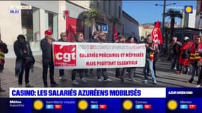 Alpes-Maritimes: manifestation des salariés pour Casino et Habitat à Nice