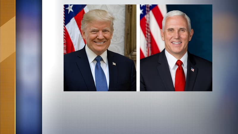 Donald Trump et Mike Pence ont leur portrait officiel. 