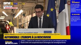 Automobile: "assumer le made in Europe, c'est une révolution" explique Stéphane Séjourné