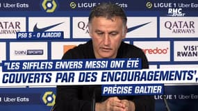 PSG 5-0 Ajaccio : "Les sifflets envers Messi ont été couverts par des encouragements", précise Galtier
