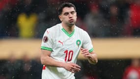 Brahim Diaz dépité après son raté lors de Sénégal-Maroc en finale de la CAN, le 18 janvier 2026
