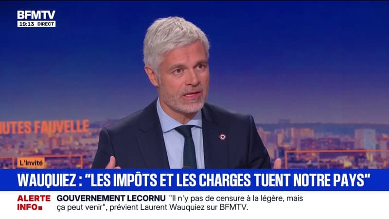 Laurent Wauquiez, prÃ©sident du groupe (Droite rÃ©publicaine), refuse que les FranÃ§ais...