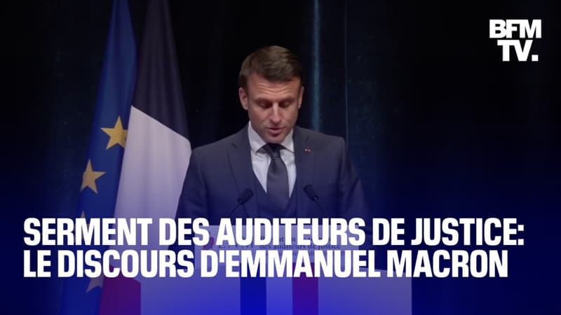Prestation de serment des auditeurs de justice: le discours d'Emmanuel Macron en intégralité