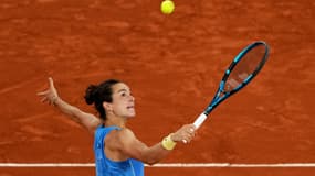 Loïs Boisson lors de son quart de finale de Roland-Garros, le 4 juin 2025