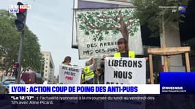 Lyon: une action coup de poing des anti-pub
