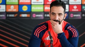 Ruben Amorim en conférence de presse avec Manchester United, le 22 janvier 2025