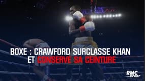 Boxe : Crawford surclasse Khan et conserve sa ceinture 
