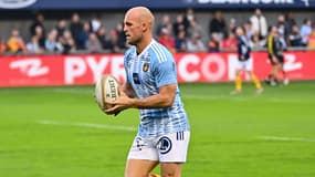 Mathieu Acebes lors de USAP-La Rochelle en décembre 2022