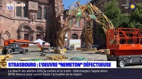 Strasbourg: une œuvre d'art éphémère s'effondre partiellement avant son inauguration