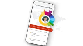 Application du site de tests génétiques 23andMe