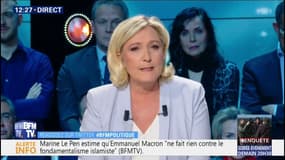 Marine Le Pen critique vivement l'implication d'Emmanuel Macron dans la campagne de LaREM pour les européennes 