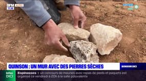 Alpes-de-Haute-Provence: un mur en pierre sèche construit à Quinson