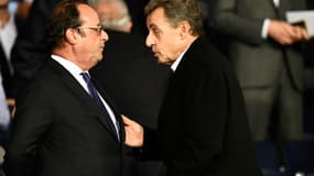 François Hollande et Nicolas Sarkozy 
