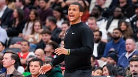 L'entraîneur des Boston Celtics, Joe Mazzulla, en octobre 2024