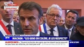 Emmanuel Macron: "Il faut entendre la colère, je ne suis pas sourd à celle-ci"