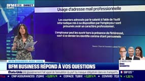 BFM Business avec vous : Convier des gens à un événement politique via un mail professionnel, comment s'y opposer ? - 21/04