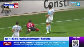 TOP 14 : Défaite frustrante pour le RCT à Bayonne 