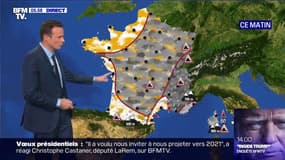 Un ciel nuageux sur une bonne partie du pays pour cette première journée de l'année 2021, de la neige en montagne