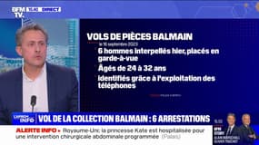Six hommes interpellés en Île-de-France pour le vol de la collection Balmain