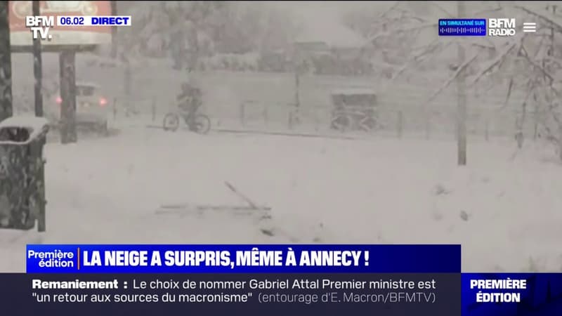 À Annecy, l'épaisse couche de neige n'a pas posé de difficultés particulières